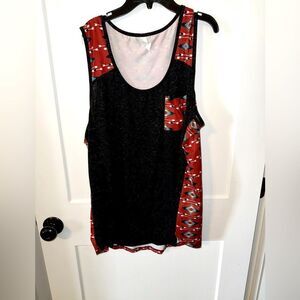 SUNSHINE AND RODEOS BRAND WOMENS SLEEVELESS BLOUSE